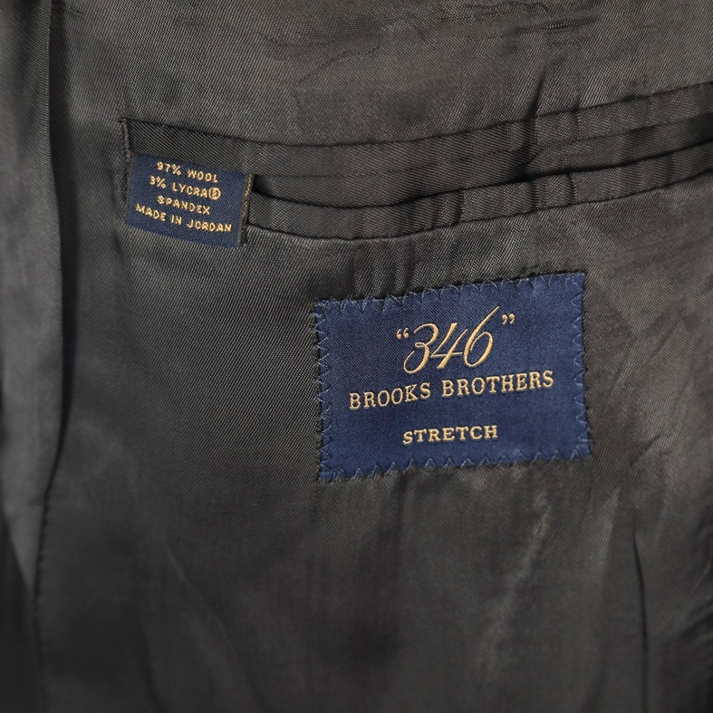 Brooks Brothers Solid Gray Stretch Wool Sport Coat - image 7